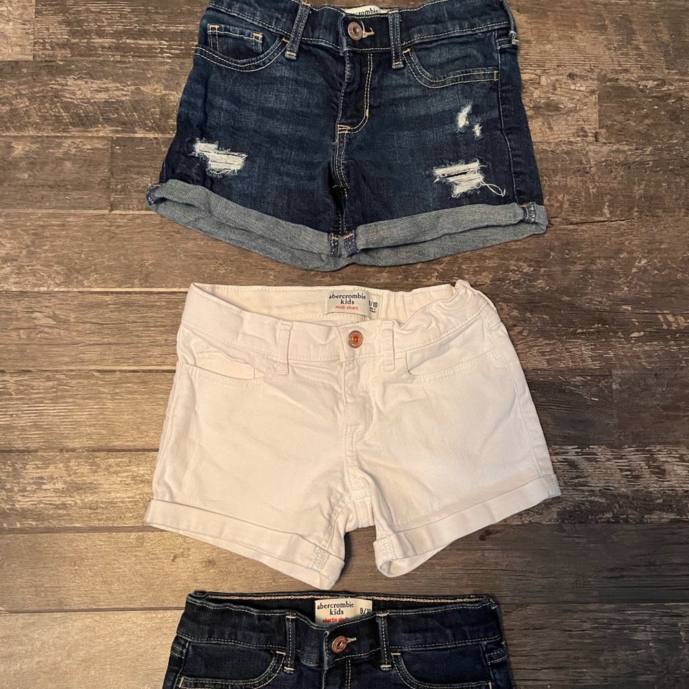 Abercrombie girls shorts.  Like brand new.  All size 9/10.